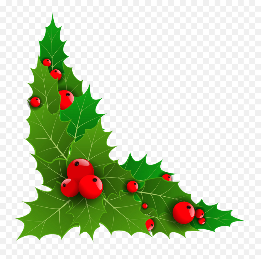 Holly Clipart - For Holiday Png,Holly Leaves Png