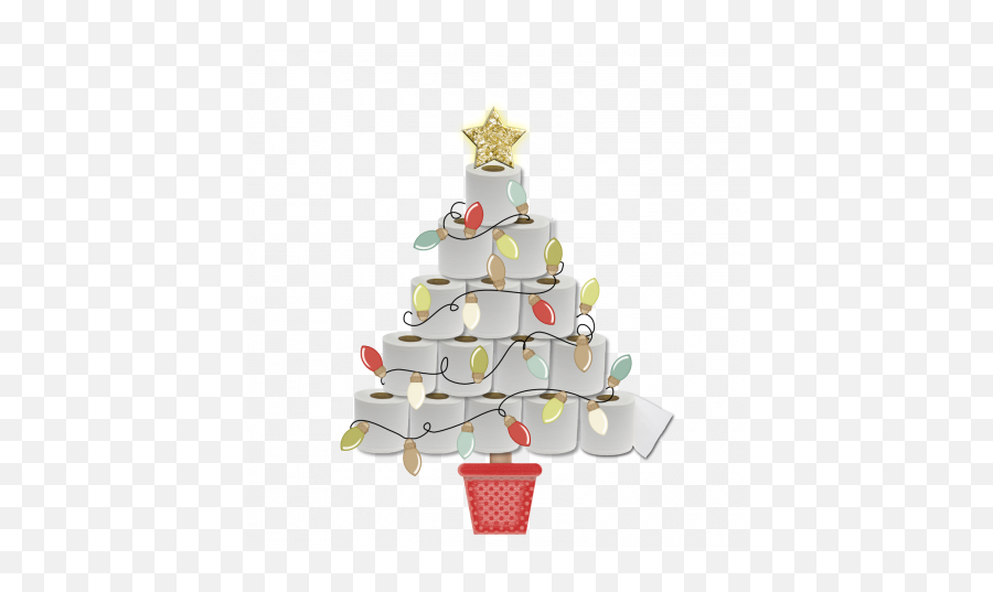Tp Christmas Tree 2020 Graphic By Beckey Barton Pixel - Christmas Tree Made Of Toilet Rolls Png,Red Christmas Ornament Png