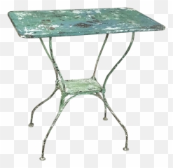 Antique Iron Garden Cafe Table - Outdoor Table Png,Cafe Table Png