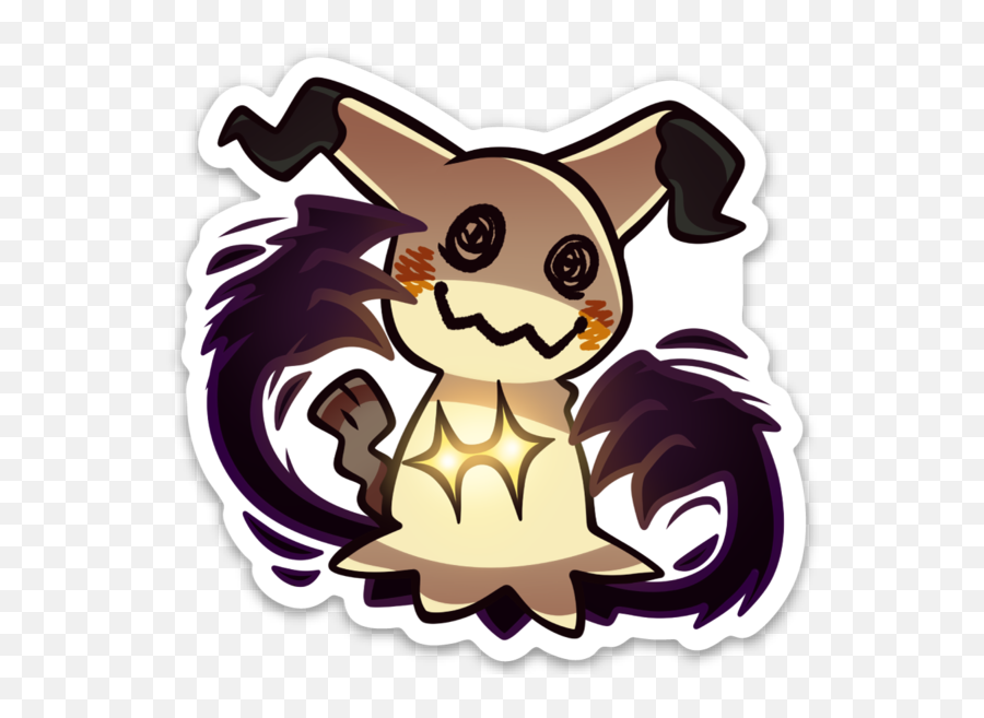 Mimikyu Shadow Claw Vinyl Sticker Sold By Princeofspirits - Fictional Character Png,Mimikyu Transparent