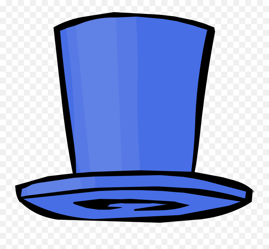 Dark Blue Top Hat - Transparent Blue Top Hat Png,Top Hat Transparent
