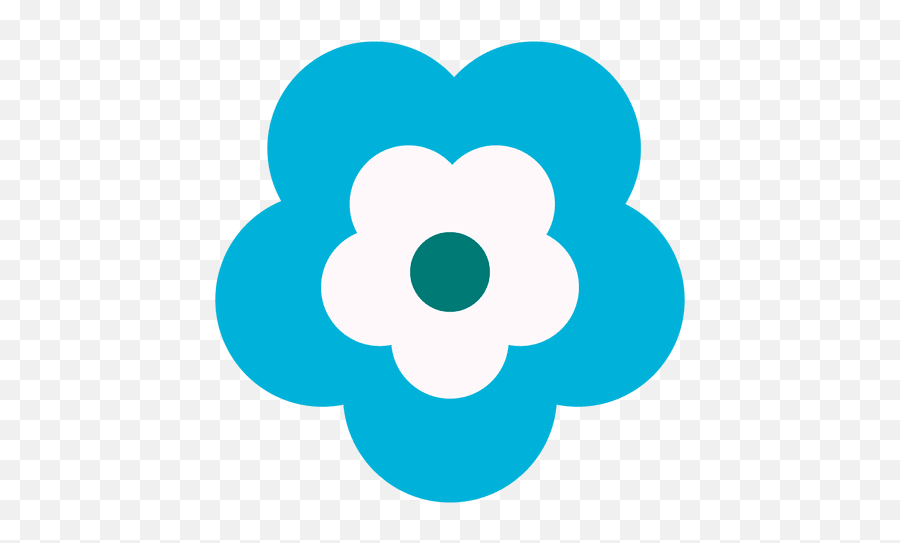 Blue Flower Icon 3 - Transparent Png U0026 Svg Vector File Dot,Composition Icon