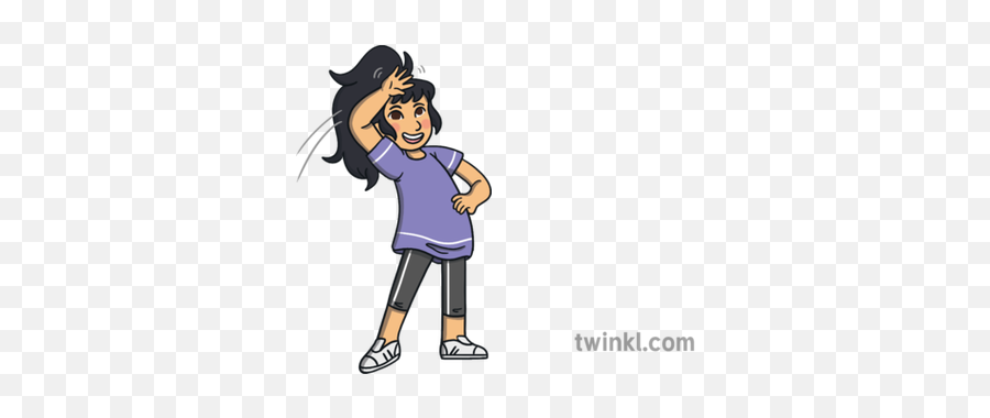 Chica Con Brazo Saludando En Ver 1 Illustration - Twinkl Png,Chica Icon