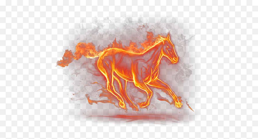 Png - Fire Horse Png,Fuego Png