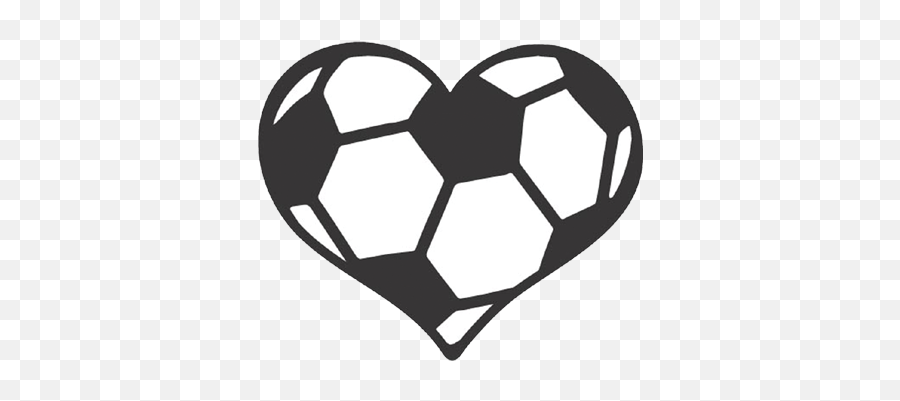 Soccer Ball Heart Decal - Soccer Ball Heart Svg Png,Soccer Ball Transparent
