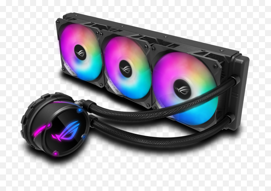 Rog Strix Lc 240 Rgb Gaming Coolingrog - Asus Rog Strix Lc 360 Rgb Aio Liquid Cpu Cooler Png,Asus Icon Pack