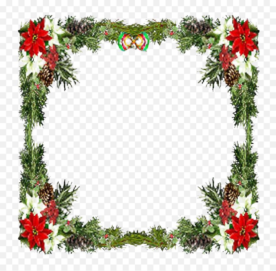 Square Christmas Frame Png Clipart Mart - Printable Christmas Border Designs,Frame Clipart Png