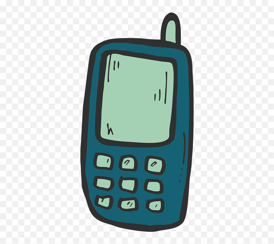 Phone Cartoon Icon - Keypad Phone Cartoon Png,Phone Computer Tablet Icon Free