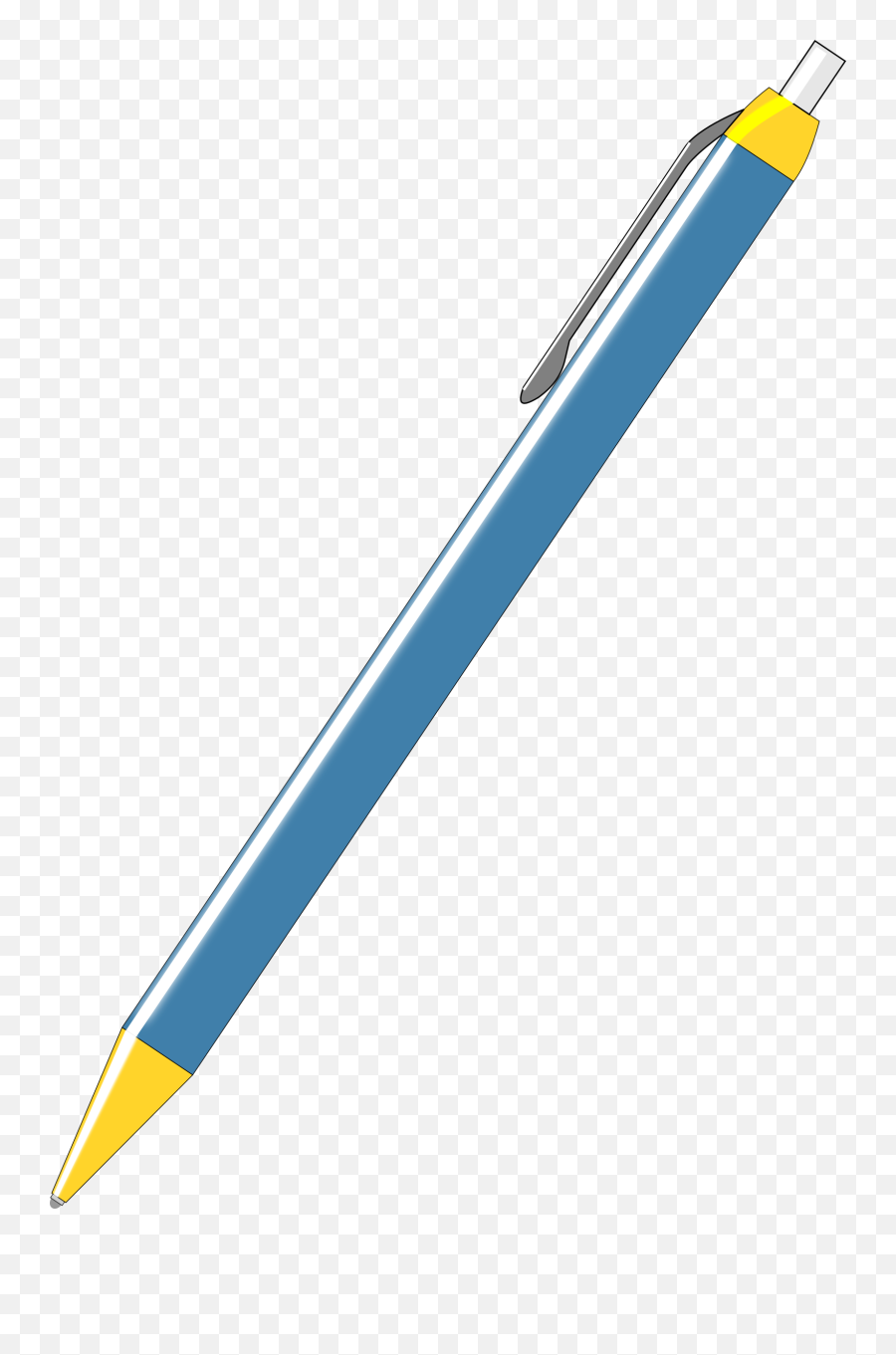 Blue Pen Vector Drawing - Blue Pen Vector Png,Pen Vector Png