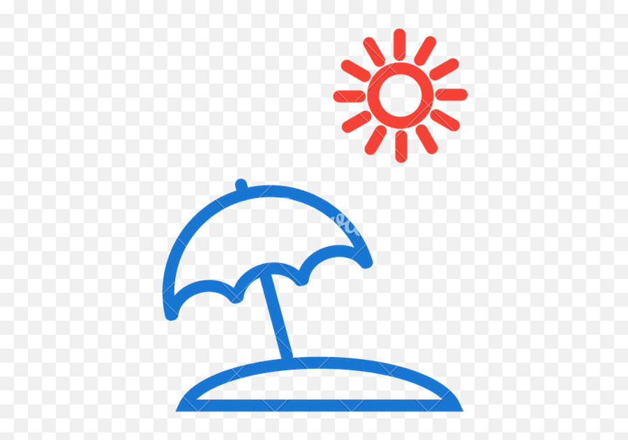 Beach Umbrella Icon Design - Canva Beach Umbrella Icon Transparent Png,Beach Umbrella Icon