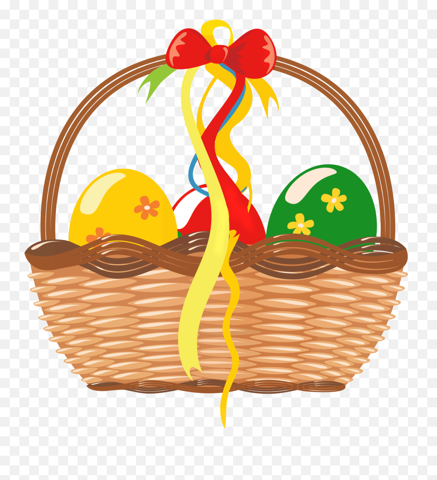 Eggs Png Clipart Picture - Easter Basket Cartoon,Easter Basket Transparent