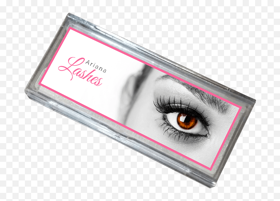 Ariana Lashes - High Quality 3d Mink Lashes With Transparent Eyelash Logo Box Png,Eyelash Png