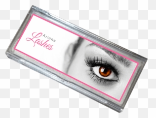 Ariana Lashes - High quality 3D Mink with Transparent Eyelash Logo Box png