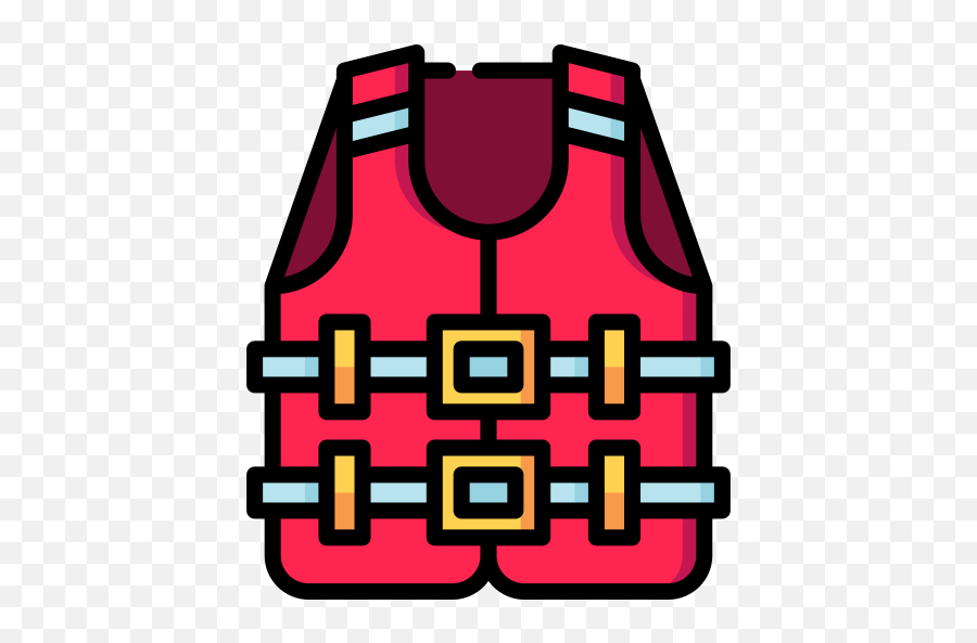 Free Icon Vest Buoy - Life Jacket Black And White Cartoon Png,Icon Safety Vest