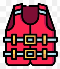Free Icon Vest Buoy - Life Jacket Black And White Cartoon png