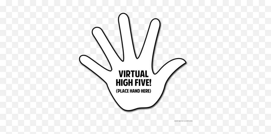 Virtual High Five Tumblr - Hand Png,High Five Png