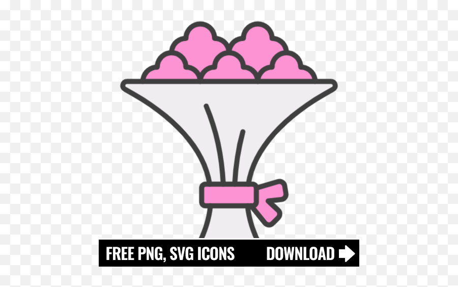 Free Wedding Bouquet Icon Symbol Png Svg Download - Fitness Icon Png,Cotton Icon