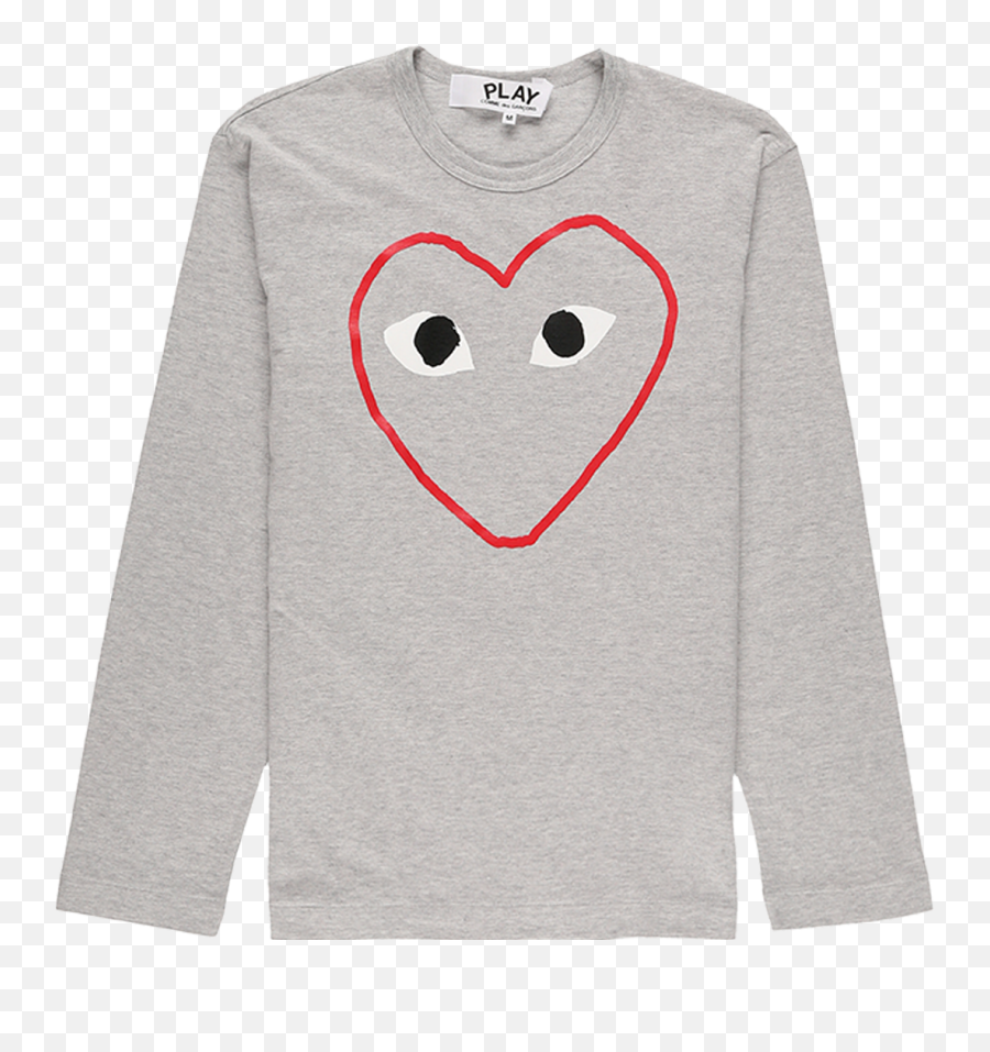 Comme Des Garçons Play Heart Outline T Shirt - Sweater Png,Transparent Heart Outline