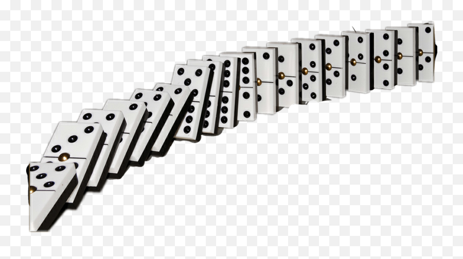 dominoes falling clipart