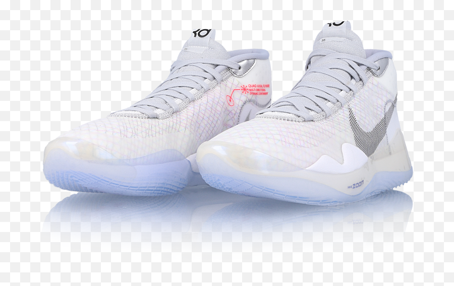 Zoom Kd12 Wolf Grey - Sneakers Png,White Nike Logo Transparent