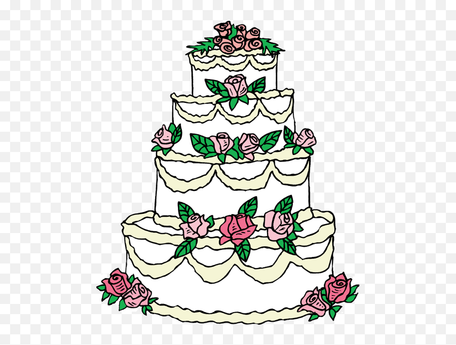 Wedding Cake Black And White - Wedding Cake Clipart Png,Wedding Cake Png