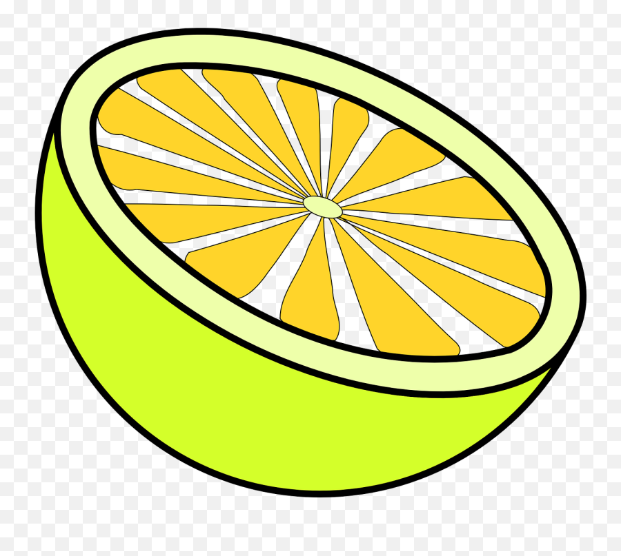 Lemon Cut Yellow - Free Vector Graphic On Pixabay Lemon Clip Art Png,Lemon Clipart Png
