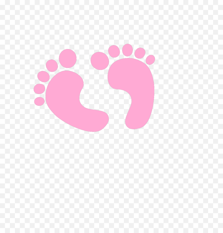 Pink Baby Footprints Clipart - Baby Girl Clipart Transparent Background Png,Footsteps Transparent Background