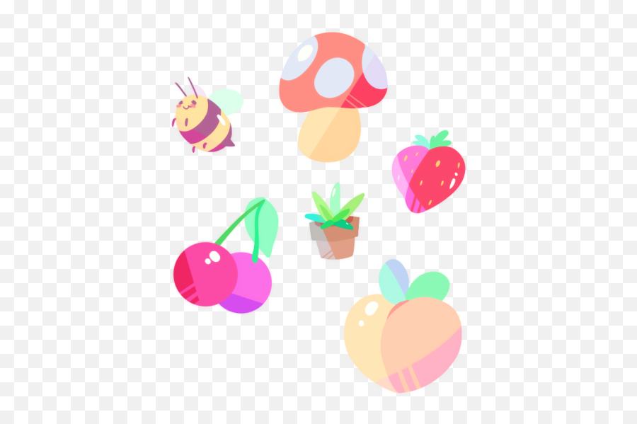 Download Tumblr Transparent Collage Stickers - Cute Png Fruit Stickers,Tumblr Transparent Stickers