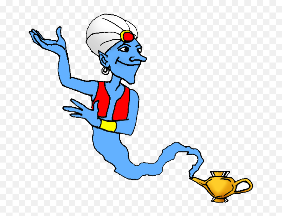 Download Genie 20clipart - Genie Coming Out Of Bottle Png,Genie Png