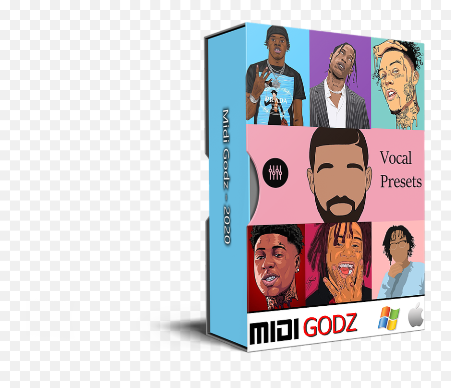 Rap - Sing Vocals Presets Midi Godz Free Midi Loops Drake 6ix9ine Da Baby Lil Baby Midi Godz Midi Png,6ix9ine Png