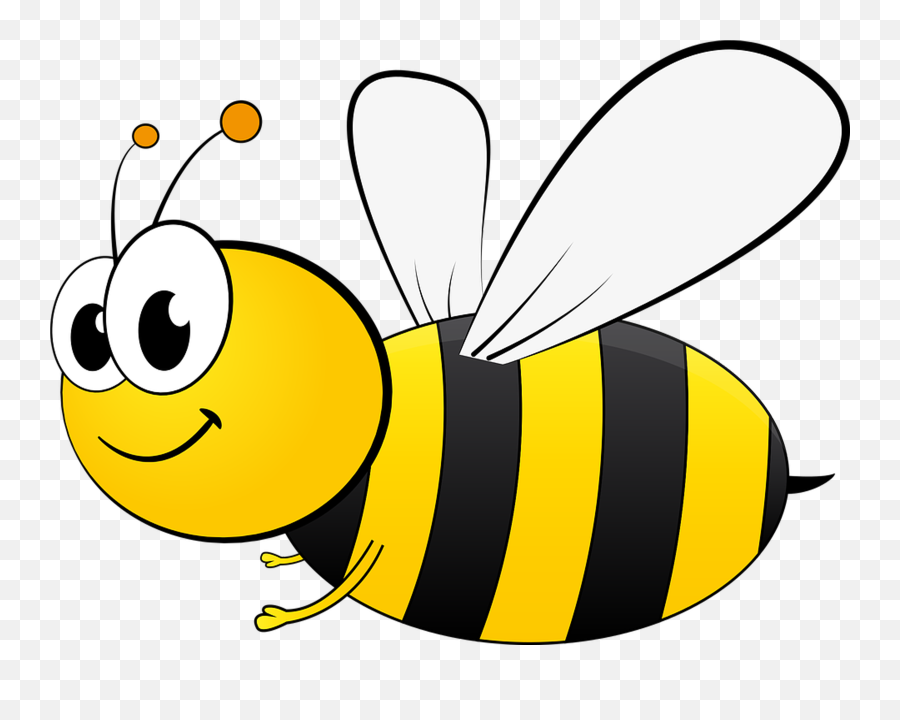 Transparent Background Clipart Bee - Transparent Background Bee Clipart Png,Bee Transparent Background