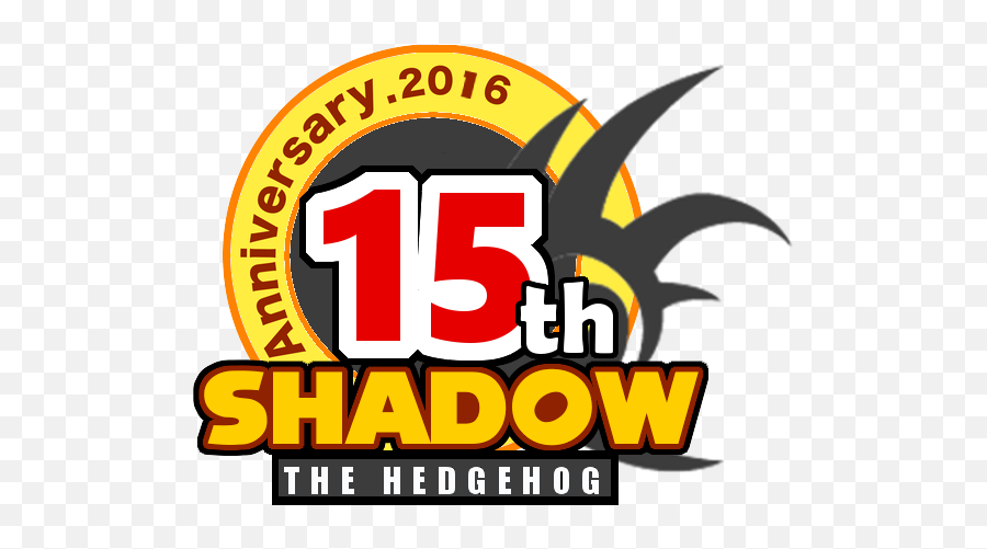 Shadow 15th Anniversary Logo - Shadow The Hedgehog Fonts Png,Shadow The Hedgehog Logo