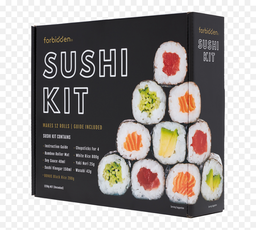 Premium Sushi Kit U2013 Forbidden Foods - Steamed Rice Png,Sushi Transparent