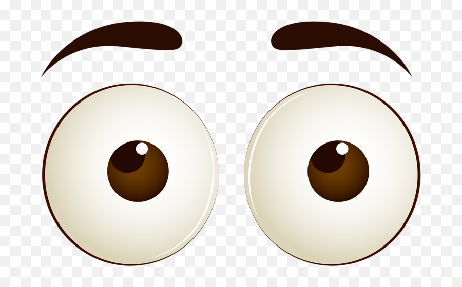 Download Blankly Brown Circle Eye Eyes Hq Png - Eyes Colored Cartoon,Brown Eyes Png