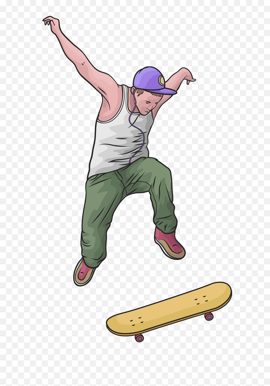 Clipart - Skateboard Deck Png,Skateboard Transparent