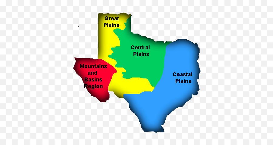 Texas Regions - Franklin Four Regions Of Texas Png,Texas Map Png