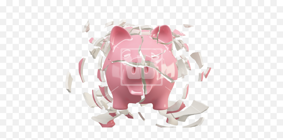 Download Png Piggy Bank Crash - Broken Piggy Bank Transparent Background,Piggy Bank Transparent Background