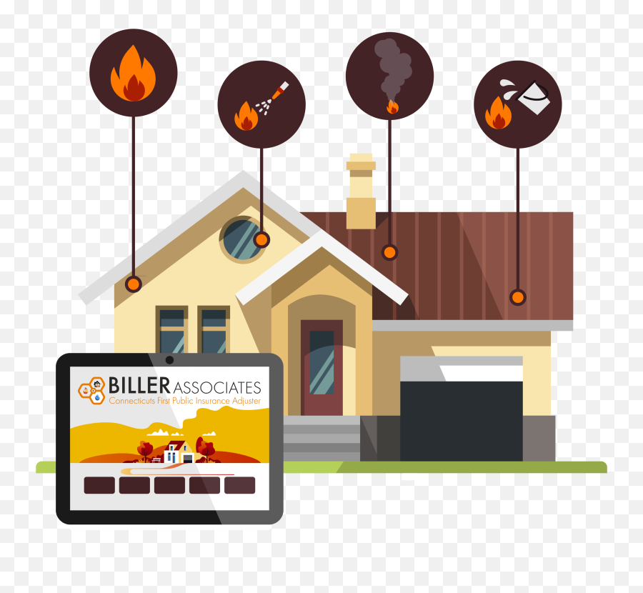 Fire U0026 Smoke Damage - Biller Associates Home Automation Png,Fire Smoke Png