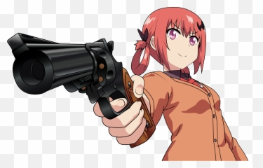 Download 00 Sold Out - Good Morning Say It Back Anime Full Satania Gun Png