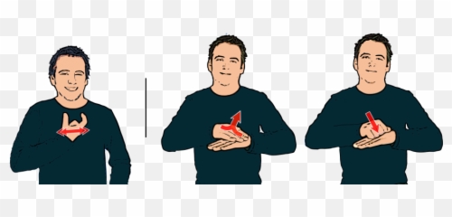 British Sign Language Dictionary Merry Christmas - png