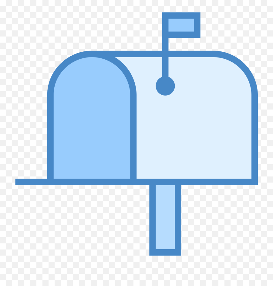 Download Hd 1600 X 1 - Blue Transparent Background Mailbox Icon Png,Mailbox Transparent