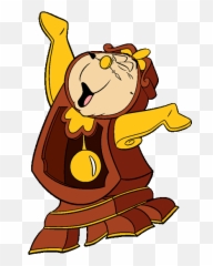 Disney Beauty And The Beast - Cartoon Cogsworth Beauty And The Beast Png,Beauty And The Beast Transparent