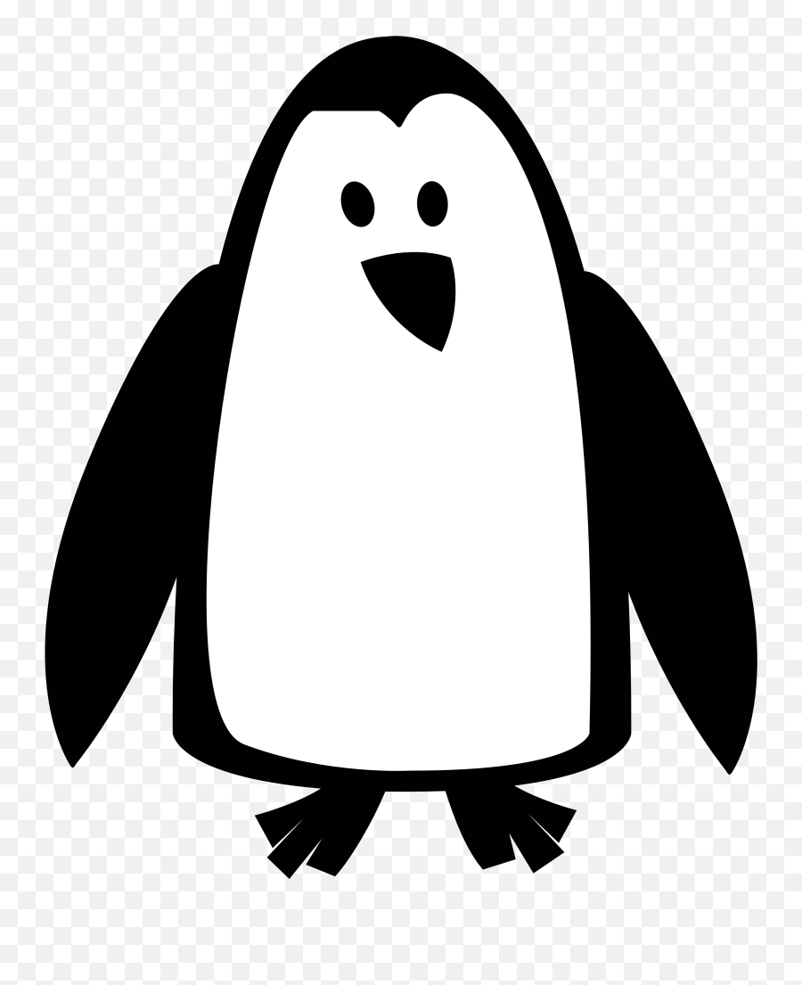 Transparent Background Penguin Clipart Black And White - Penguins Black And White Png,Penguin Transparent