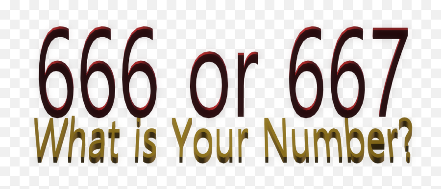 Number Of The 666 - Graphic Design Png,666 Png