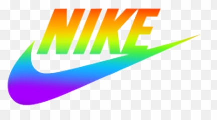 Nikerainbow Sticker - Rainbow Logo Png