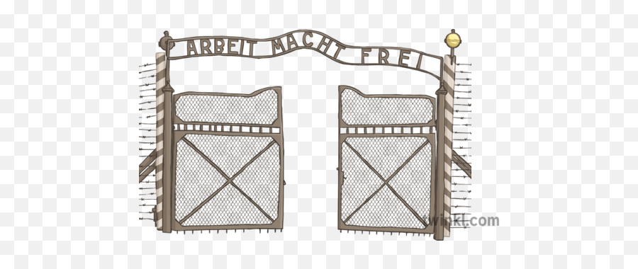 Gates Of Auschwitz History Wwii Nazi Holocaust Secondary - Folding Chair Png,Gates Png