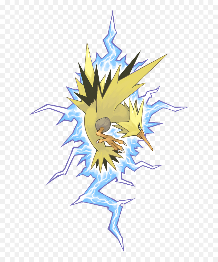 145 - Zapdos Zapdos Pokemon Bird Pokemon Pokemon Pokedex Png,Zapdos Png