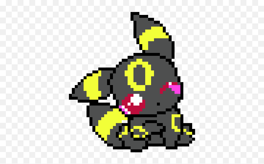 Baby Umbreon Pixel Art Maker - Pixel Art Minecraft Umbreon Png,Umbreon Png