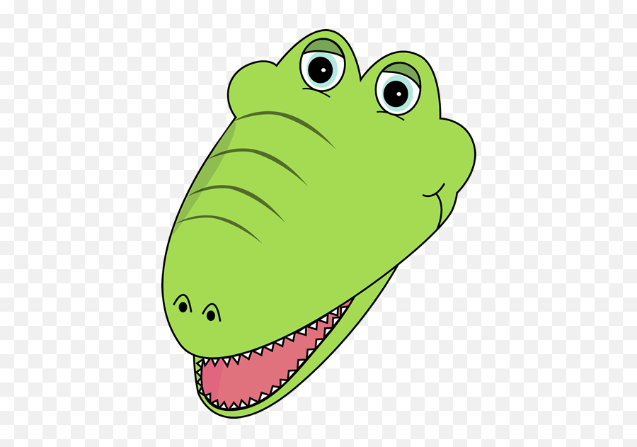 Download Hd Aligator - Alligator Face Clip Art Transparent Alligator Faces Clipart Png,Alligator Transparent