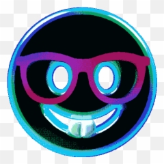 Nerdy Face Emoji Gif - Happy Png,Nerd Emoji Png